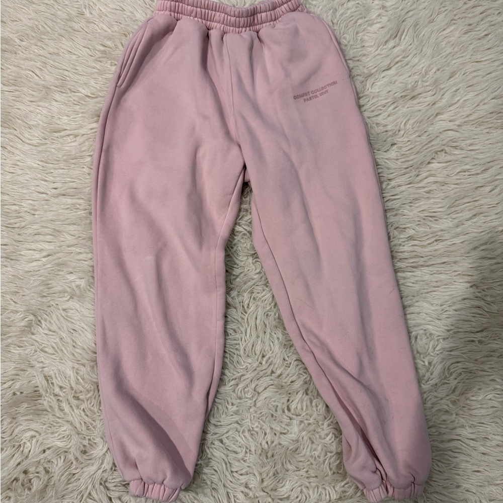 Women's Pink Fleece Joggers - Cozy Everyday Track Pants